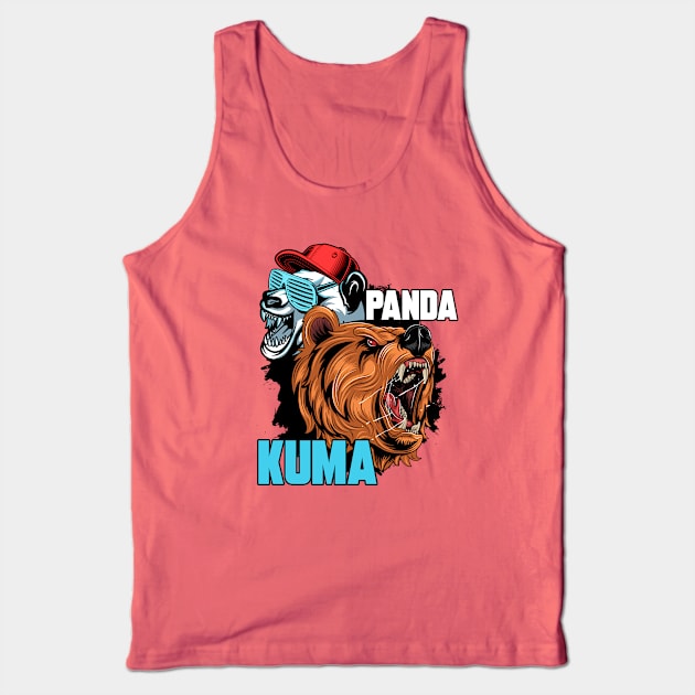 KUMA AND PANDA Tank Top by theanomalius_merch